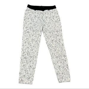 Zara White/Black Crop Pants Size XS
